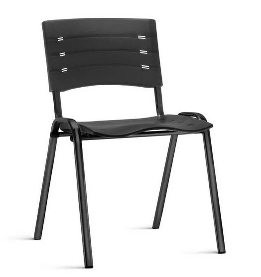 Cadeira Fixa NIS001- Base Fixa Preta- Linha NEW ISO - Sem Braço - Frisokar