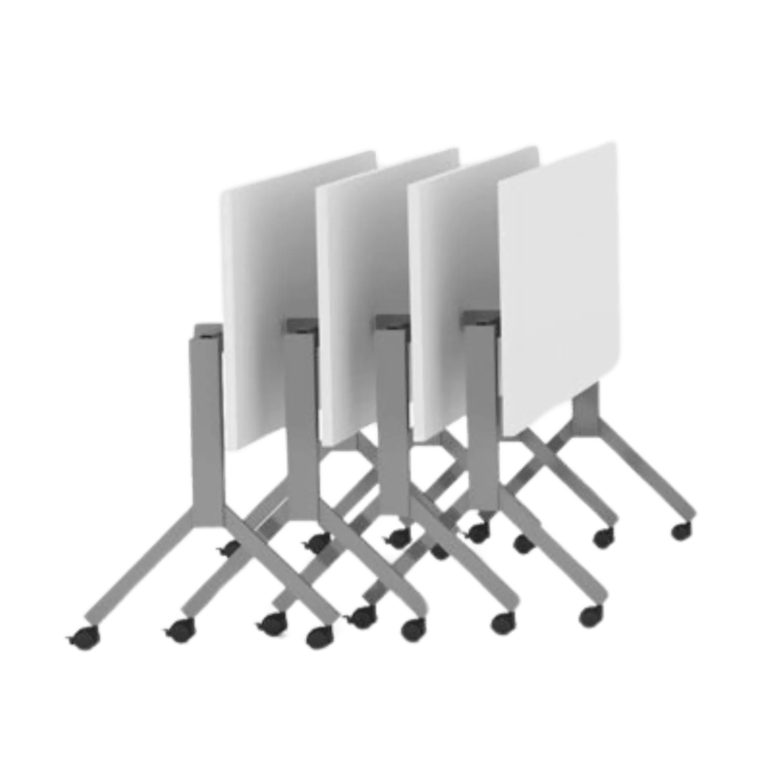 MESA DE TREINAMENTO COM TAMPO ESCAMOTEÁVEL BASE Y - 1000mm x 735mm x 600mm - 25mm - Linha M-Corp - Móveis Motiva