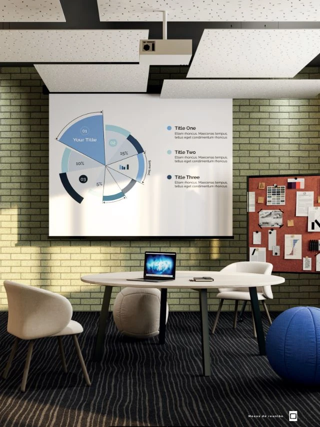 MESA DE REUNIÕES REDONDA PÉ METAL COM CONECTIVIDADE ABS - TAMPOS EM MDP-BP 25MM COM BORDA DE 2MM. - 1800mm X 735mm X 1800mm - Linha M-Corp - Móveis Motiva