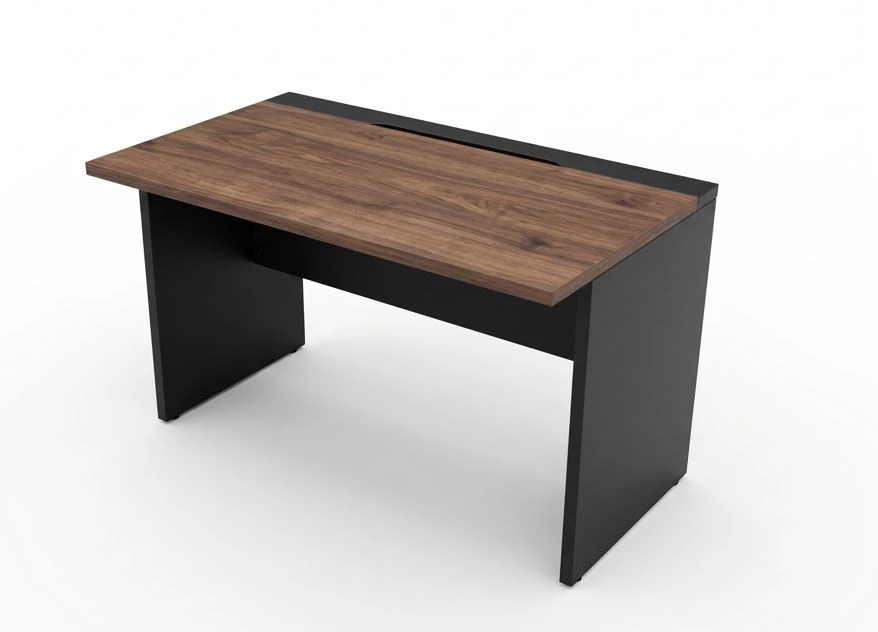 Mesa Plataforma Base Simples - Inicial- Tampo e Pé Painel de MDP 25MM - Duto para Passagem do Cabeamento - 1200mm X 700mm X 740mm.