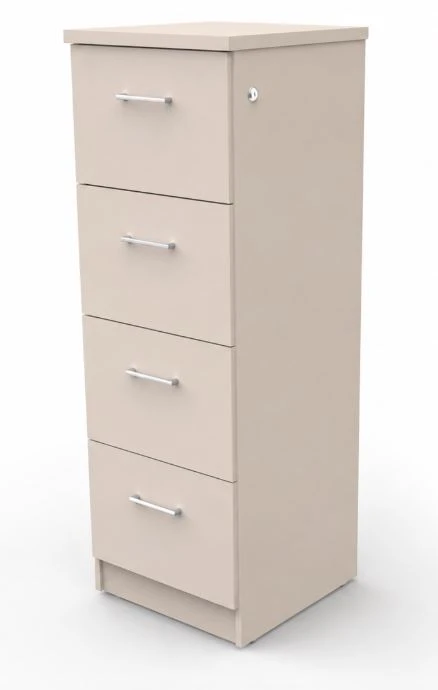 Arquivo 4 Gavetas - Tampo 25mm - Costas 15mm -  470mm x 480mm x 1345mm