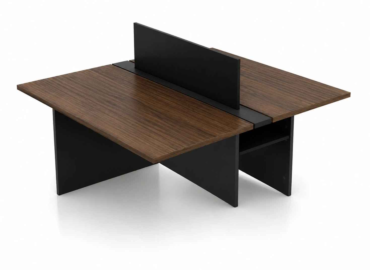 Mesa Plataforma Complemento - Tampo e Pé Painel de MDP 25MM - Painel Divisor - Saia Dupla Para Passagem do Cabeamento - 1500mm X 1320 X 740mm.