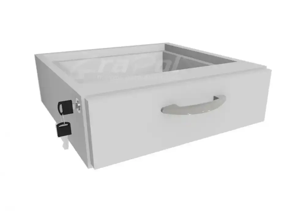 Gaveteiro Fixo com 1 Gavetas Normais 15mm - 420mm X 410mm X 120mm - Com Fundo